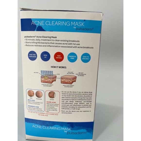 PULSADERM ACNE CLEARING MASK FACIAL MOISTURIZER, Pre-owned - Picture 2 of 5